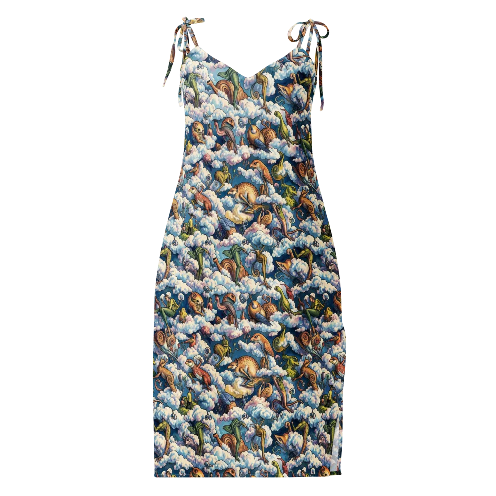 Cloud Menagerie on Slip Dress — Front