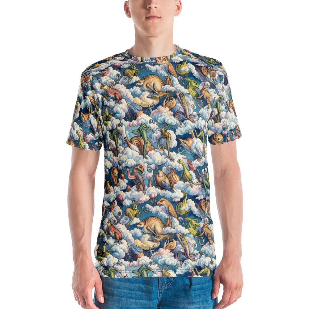 Cloud Menagerie on Men's Crew Neck T-Shirt — Front