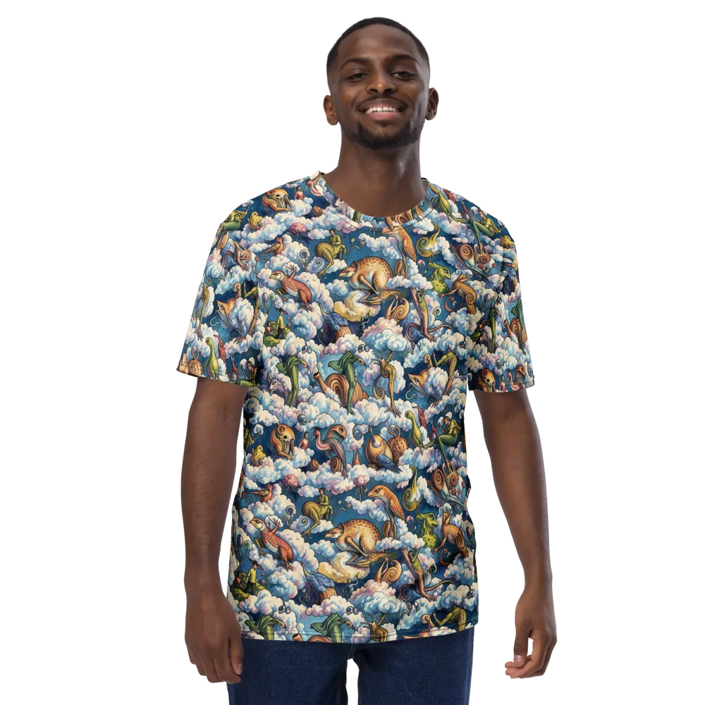 Cloud Menagerie on Men's Crew Neck T-Shirt — Front