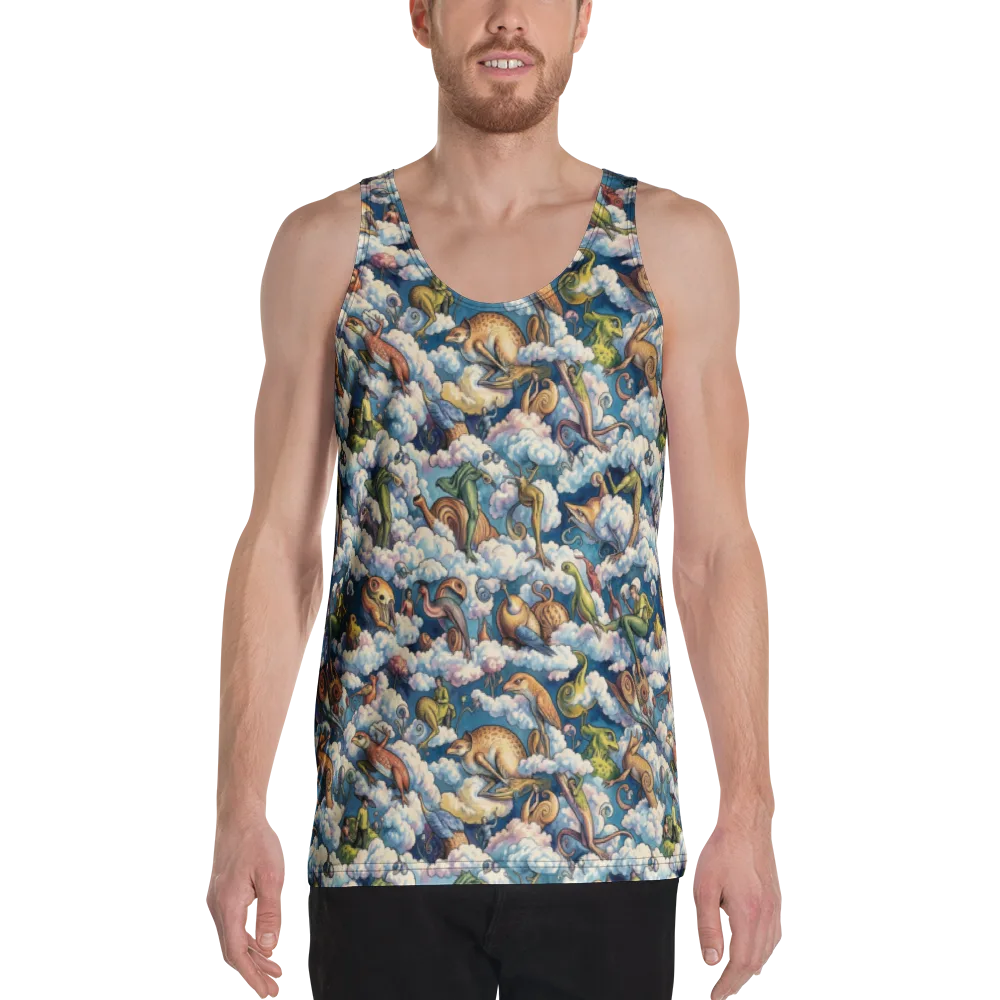 Cloud Menagerie on Men's Tank Top — Front