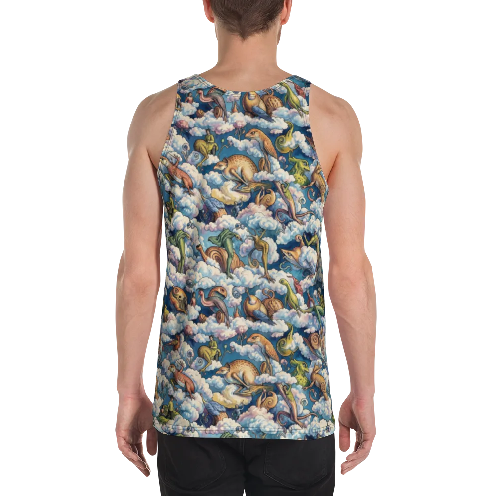 Cloud Menagerie on Men's Tank Top — Back