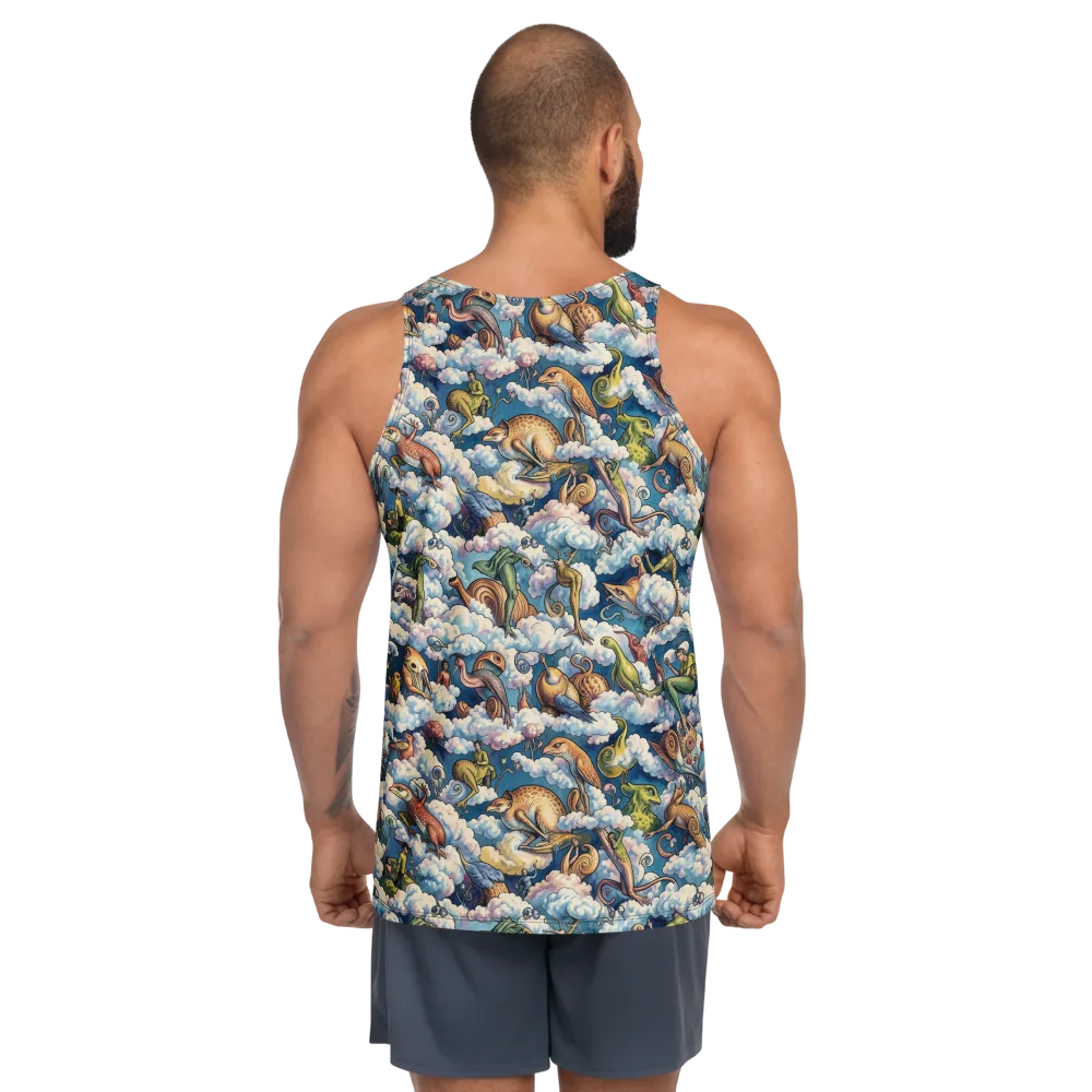 Cloud Menagerie on Men's Tank Top — Back