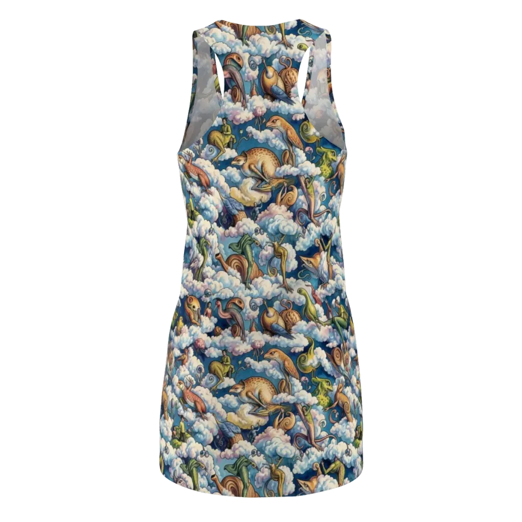 Cloud Menagerie on Racerback Dress — Back