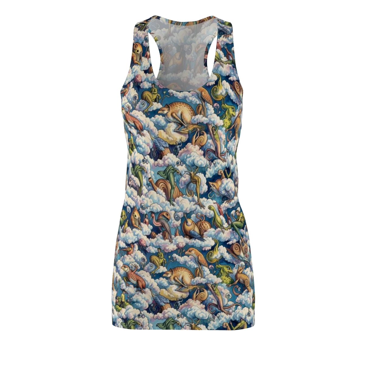 Cloud Menagerie on Racerback Dress — Front