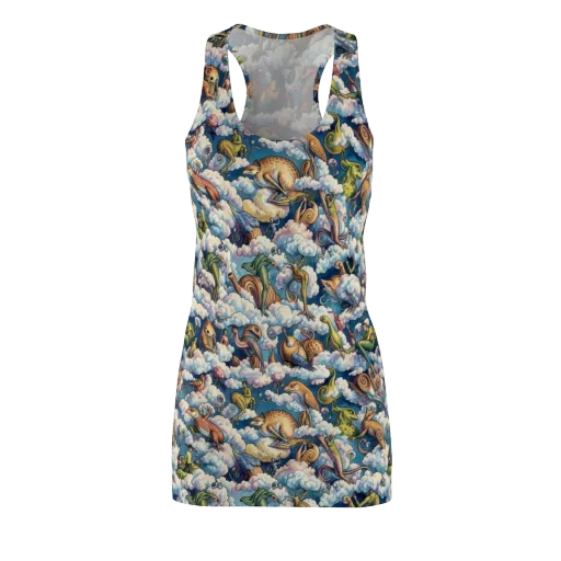 Cloud Menagerie on a Racerback Dress