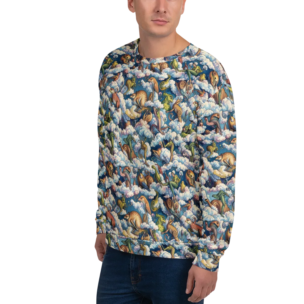 Cloud Menagerie on Sweatshirt — Left Front