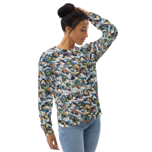 Cloud Menagerie on a Sweatshirt