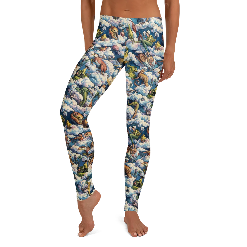 Cloud Menagerie on Leggings — Front