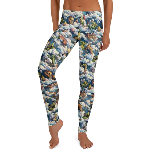 Cloud Menagerie on a Leggings