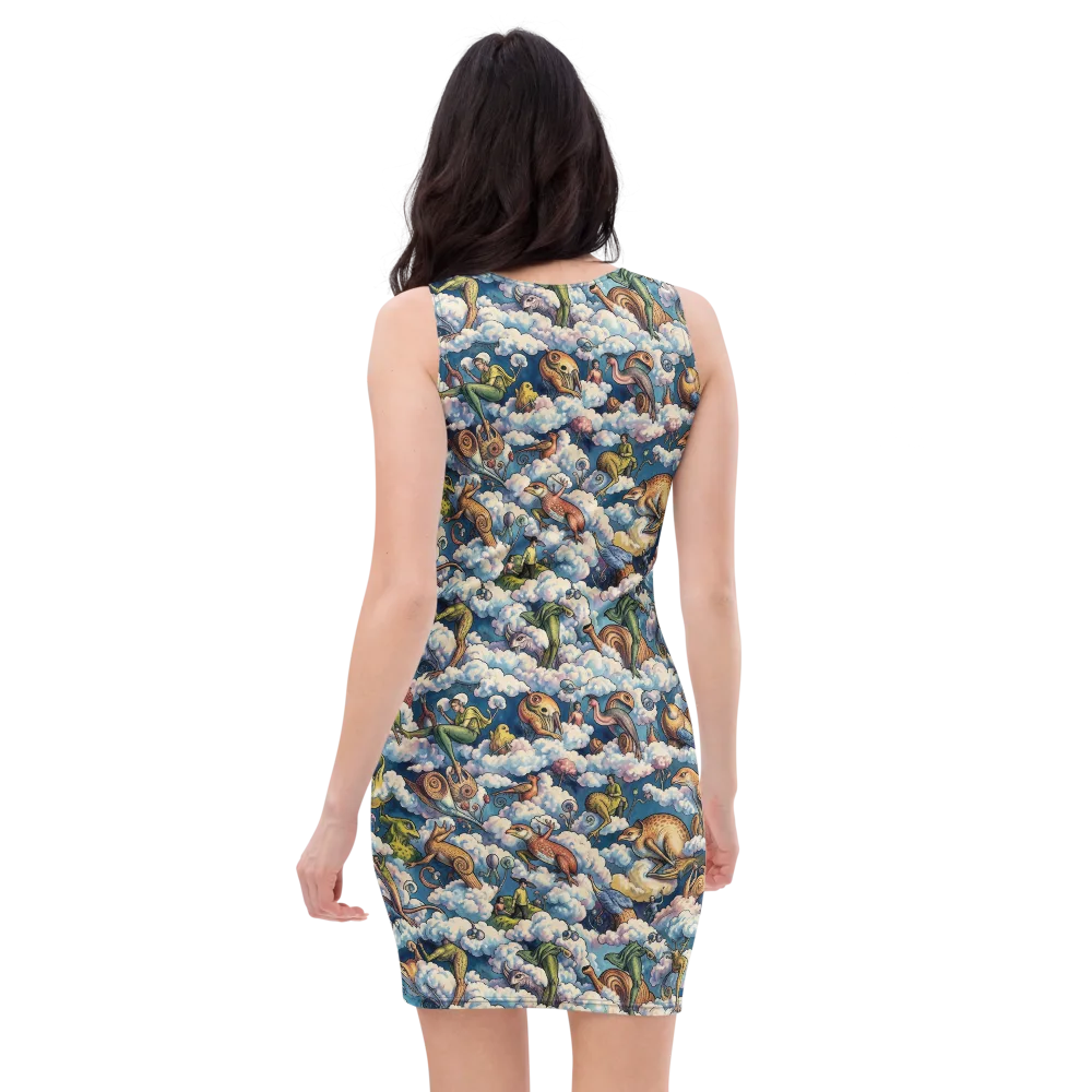 Cloud Menagerie on Bodycon Dress — Back