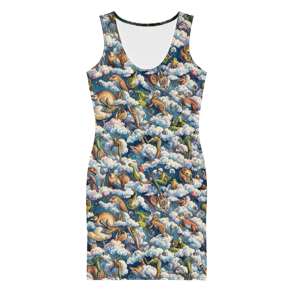 Cloud Menagerie on Bodycon Dress — Front