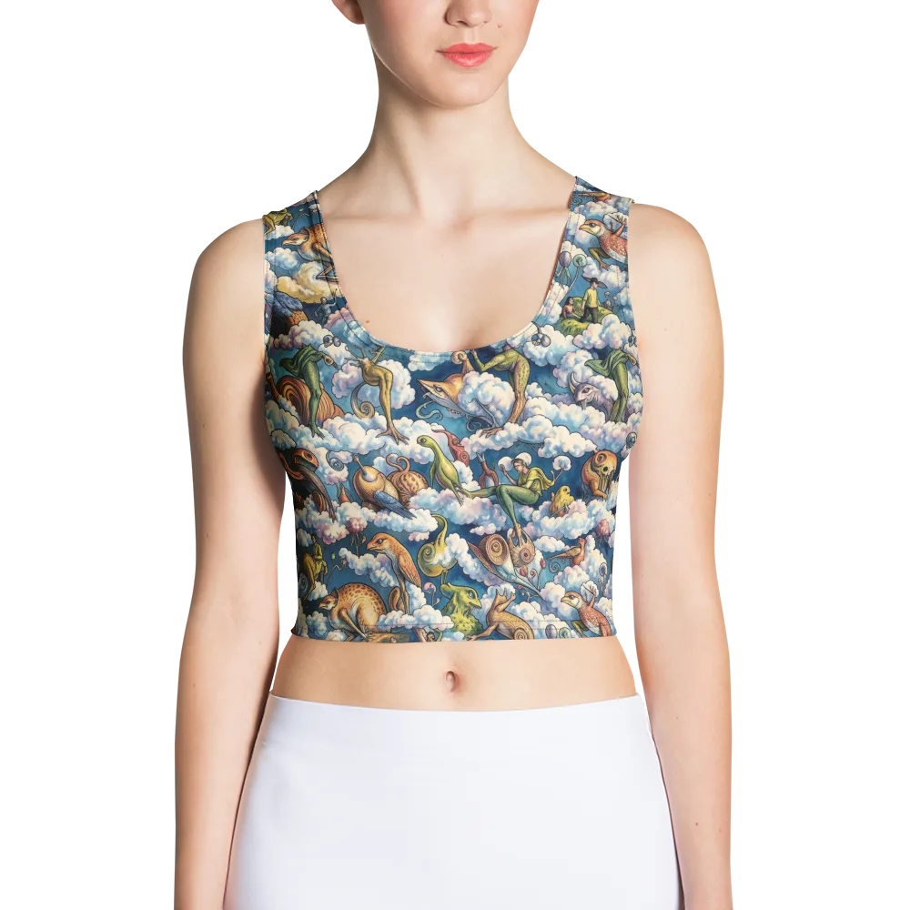 Cloud Menagerie on Crop Top — Front
