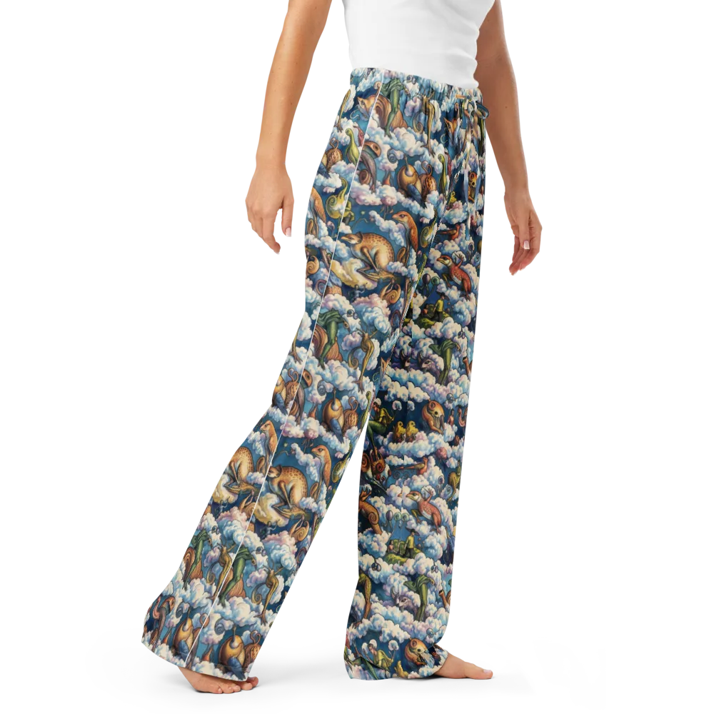Cloud Menagerie on Women's Pajama Pants — Right Front
