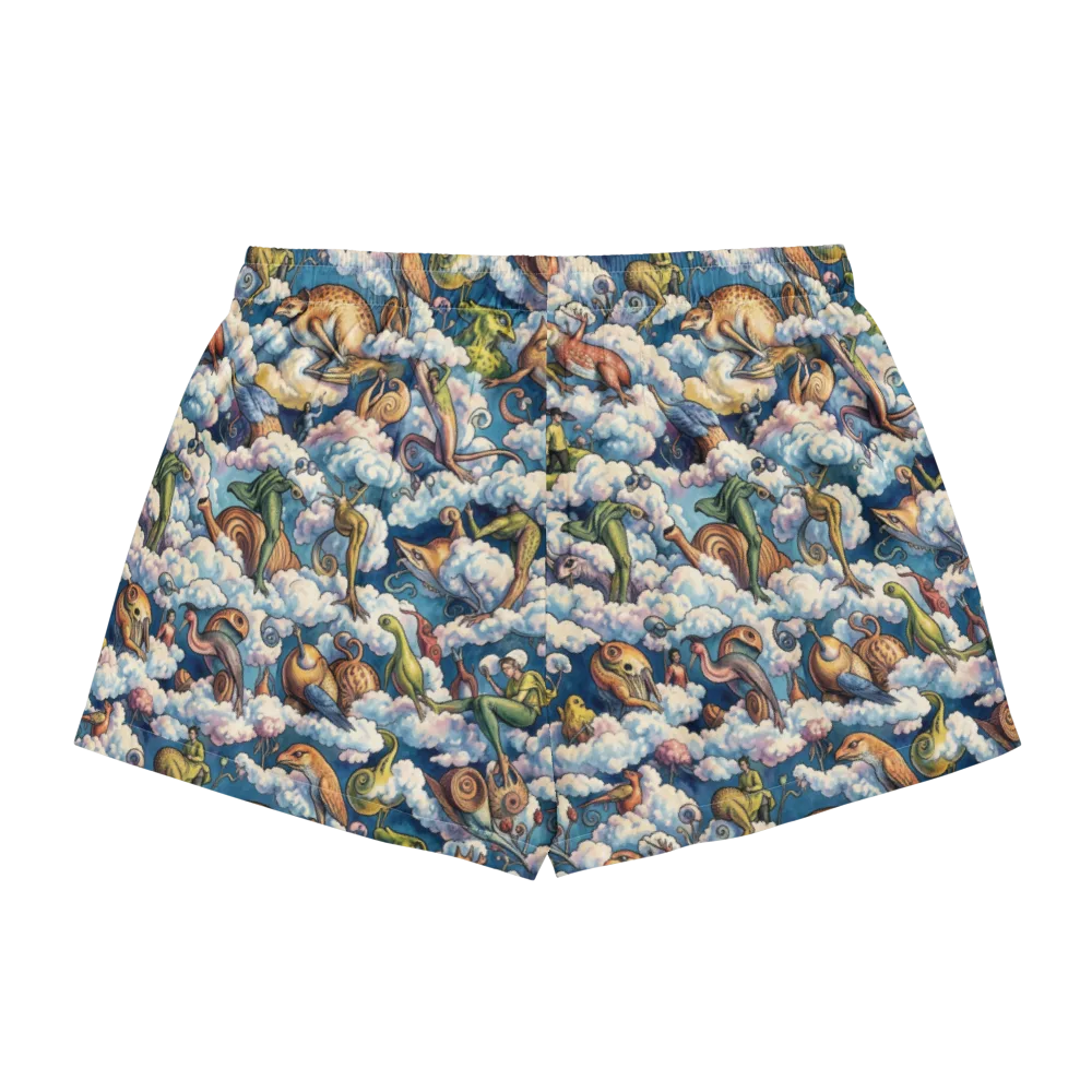 Cloud Menagerie on Women's Pajama Shorts — Back