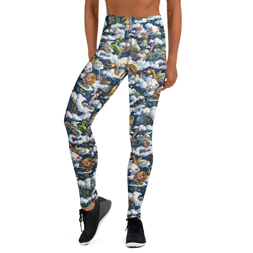 Cloud Carnival on Yoga Leggings — Front