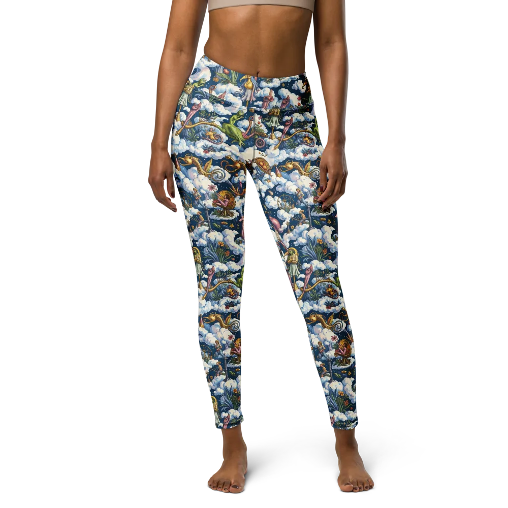 Cloud Carnival on Yoga Leggings — Front