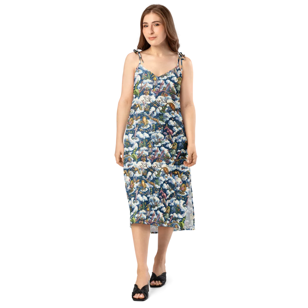Cloud Carnival on Slip Dress — Front