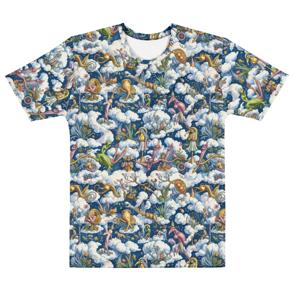 Cloud Carnival on Men's Cotton Crew Neck T-Shirt — Front