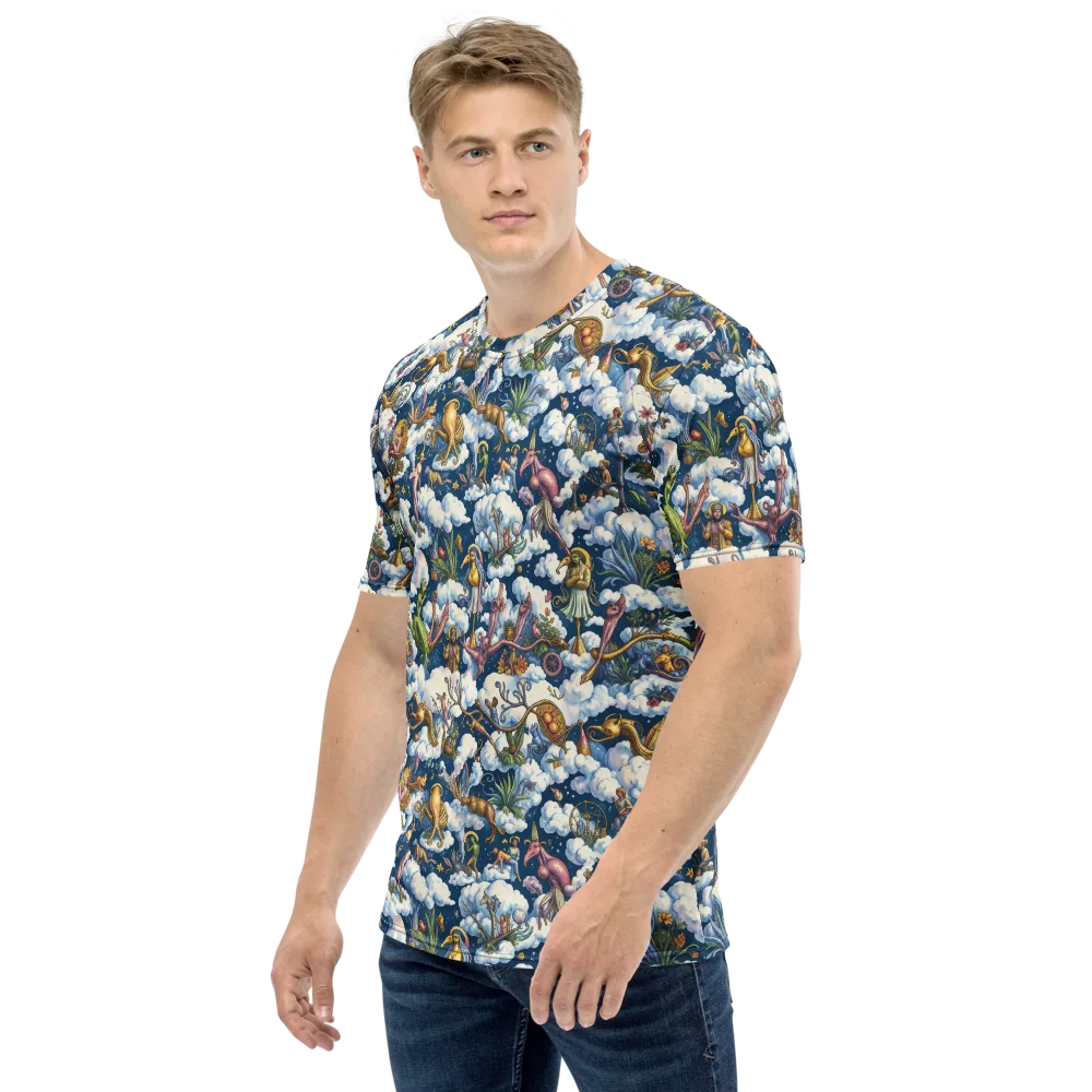 Cloud Carnival on Men's Crew Neck T-Shirt — Left