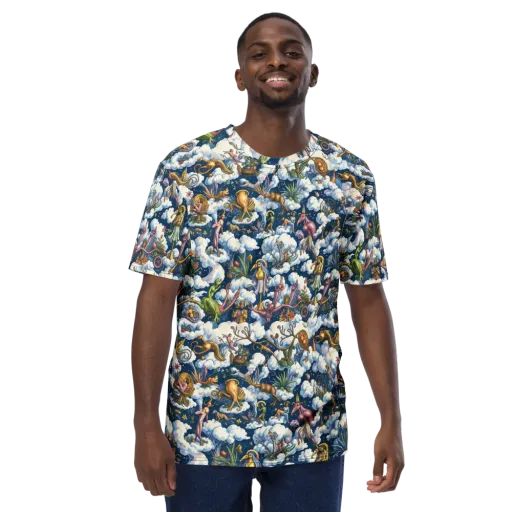 Cloud Carnival on a Men's Crew Neck T-Shirt