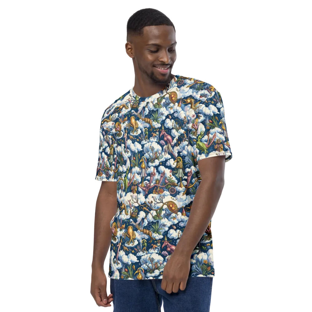 Cloud Carnival on Men's Crew Neck T-Shirt — Left