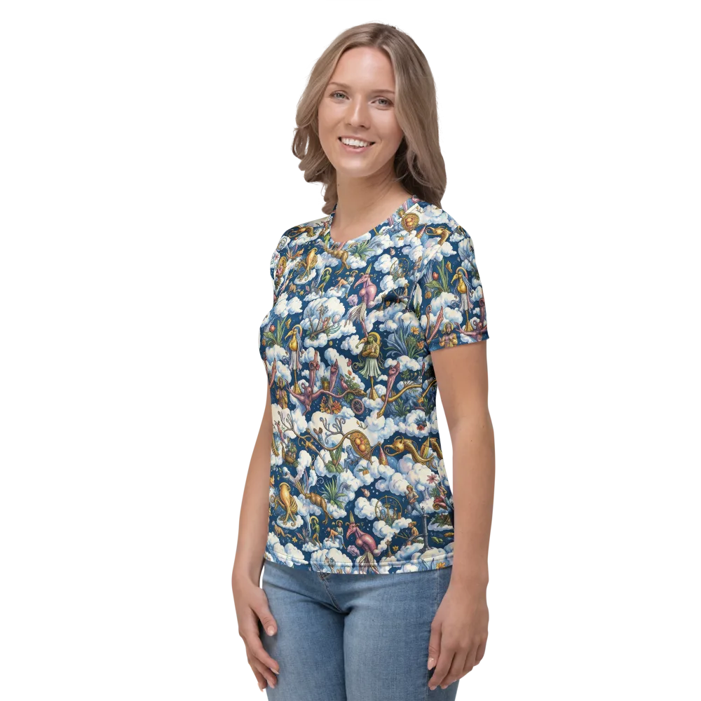 Cloud Carnival on Women's Crew Neck T-Shirt — Left