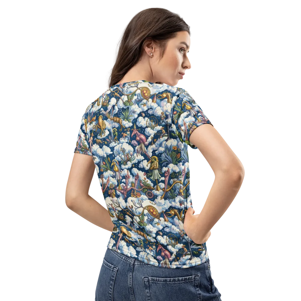 Cloud Carnival on Women's Crew Neck T-Shirt — Back