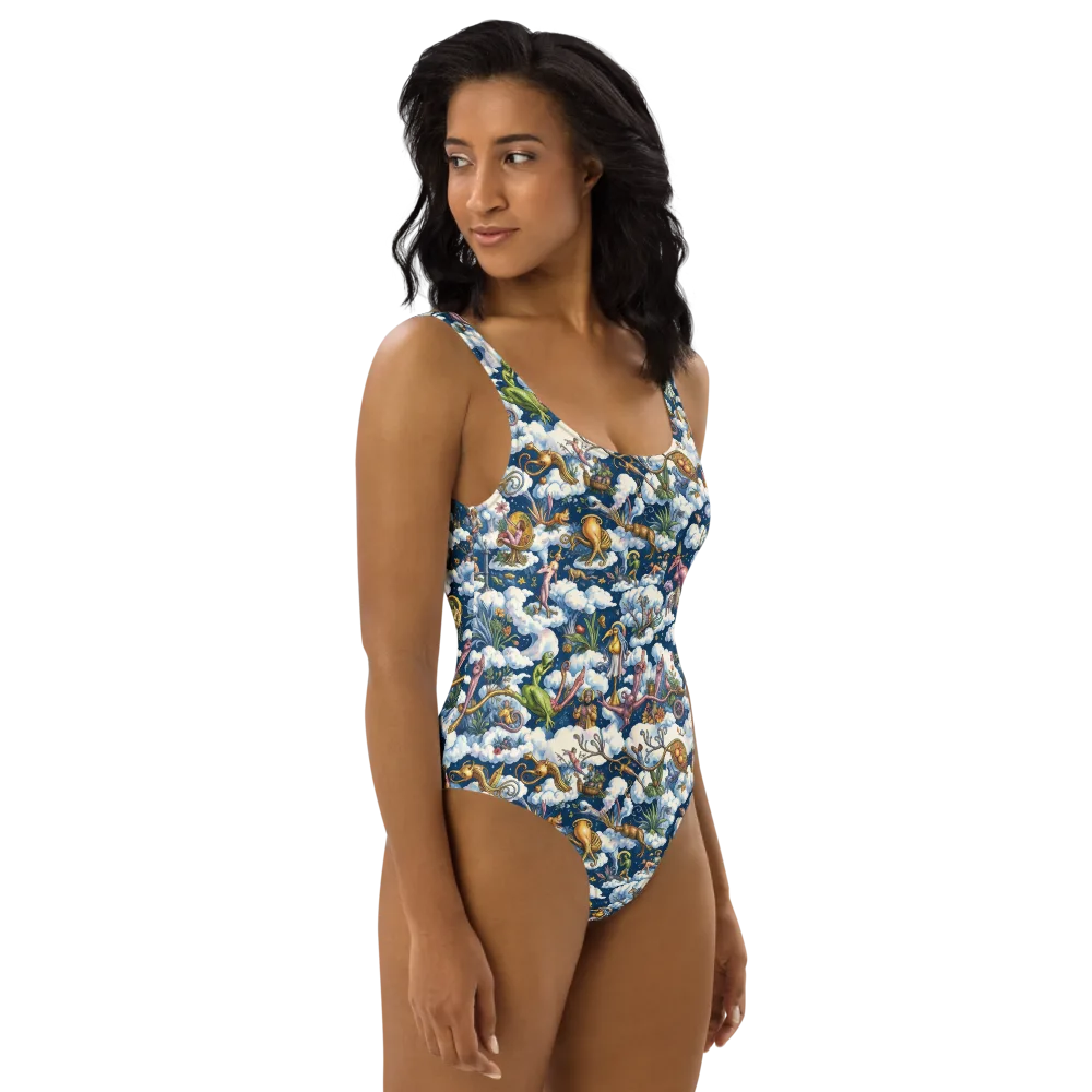 Cloud Carnival on One-Piece Swimsuit — Right