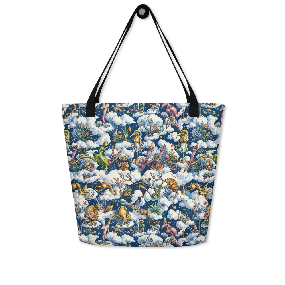 Cloud Carnival on Large Tote Bag W/ Pocket — Front
