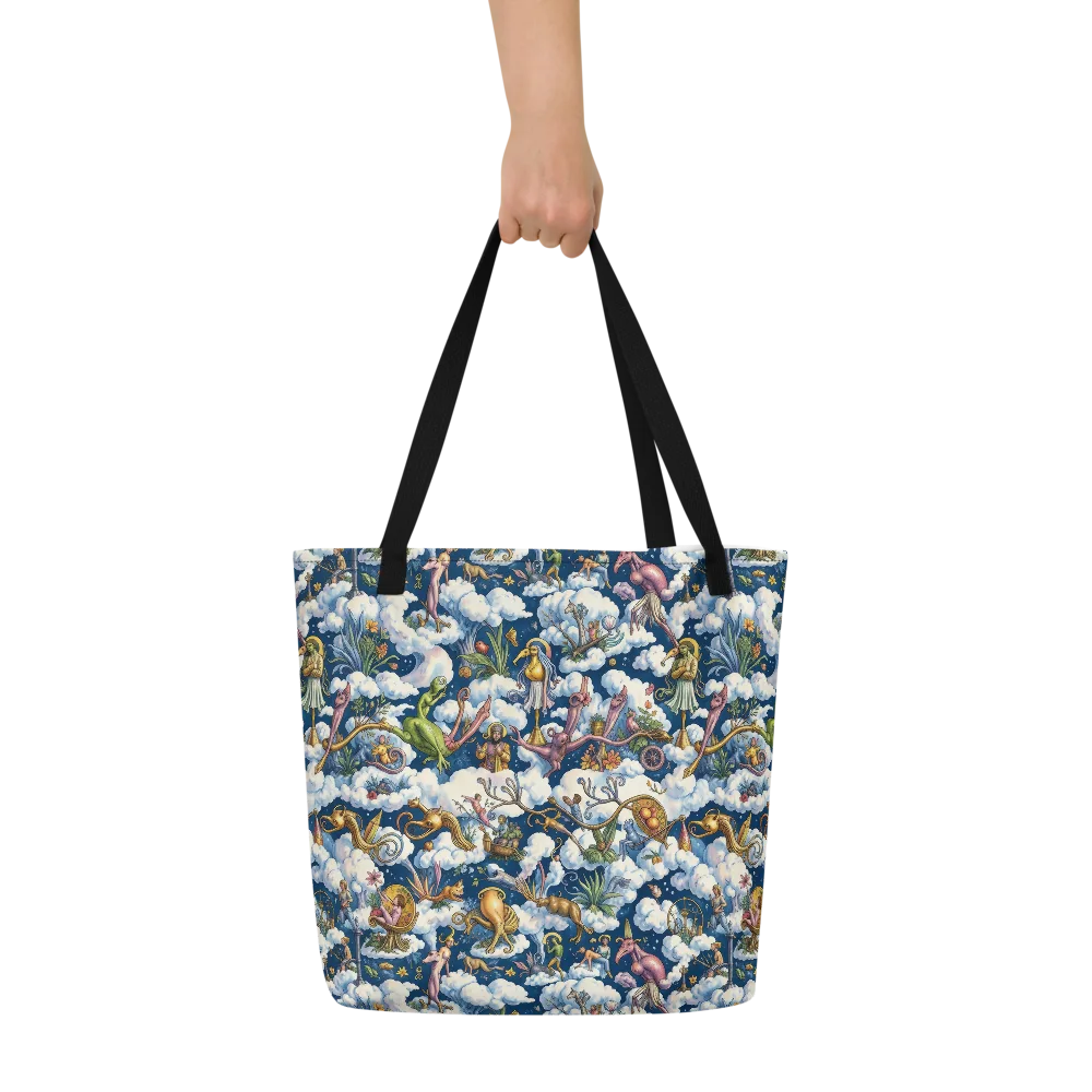 Cloud Carnival on Large Tote Bag W/ Pocket — Front
