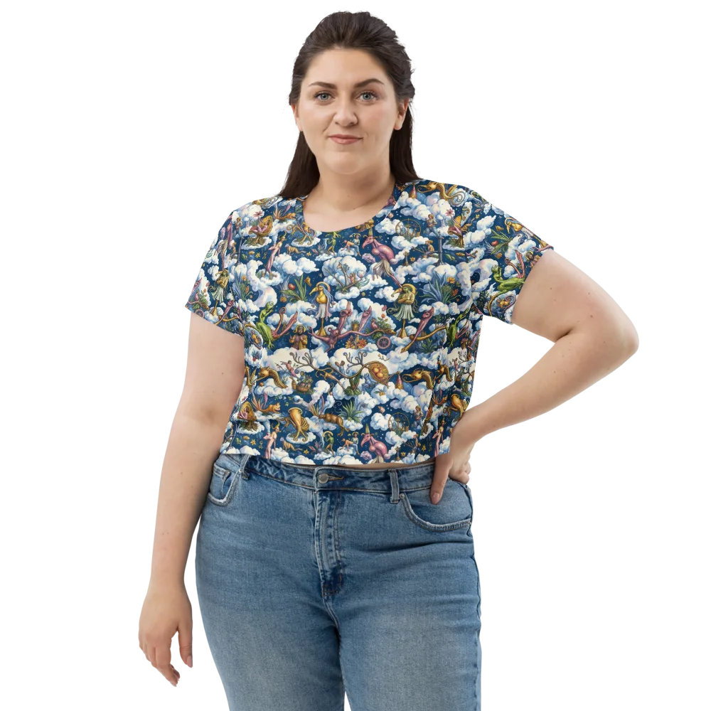 Cloud Carnival on Crop Tee — Front