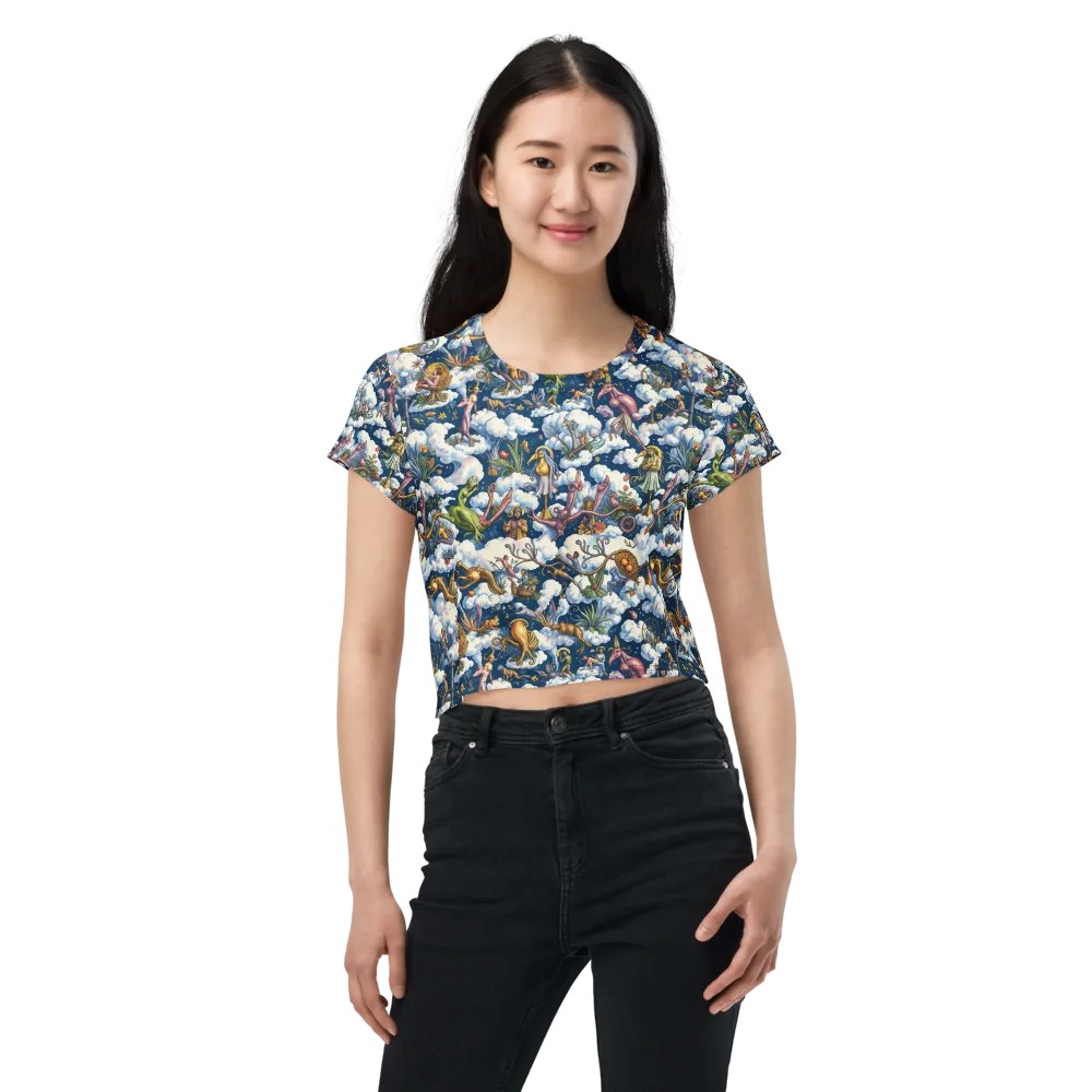 Cloud Carnival on Crop Tee — Front