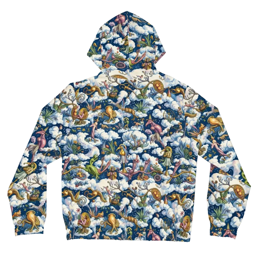 Cloud Carnival on Women's Full-Zip Hoodie — Back