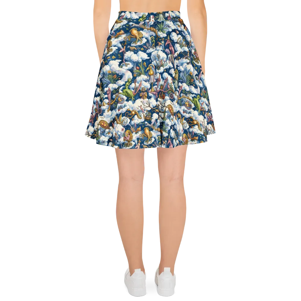 Cloud Carnival on Skater Skirt — Back