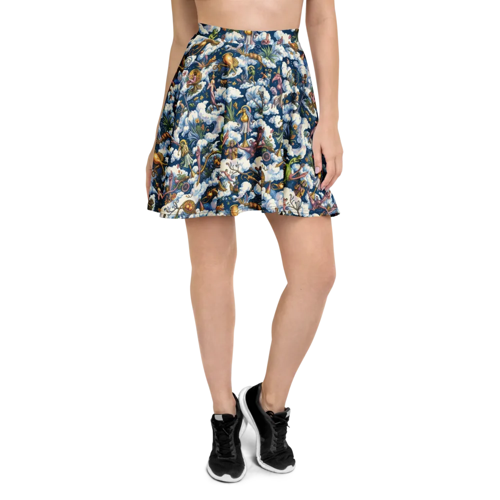 Cloud Carnival on Skater Skirt — Front