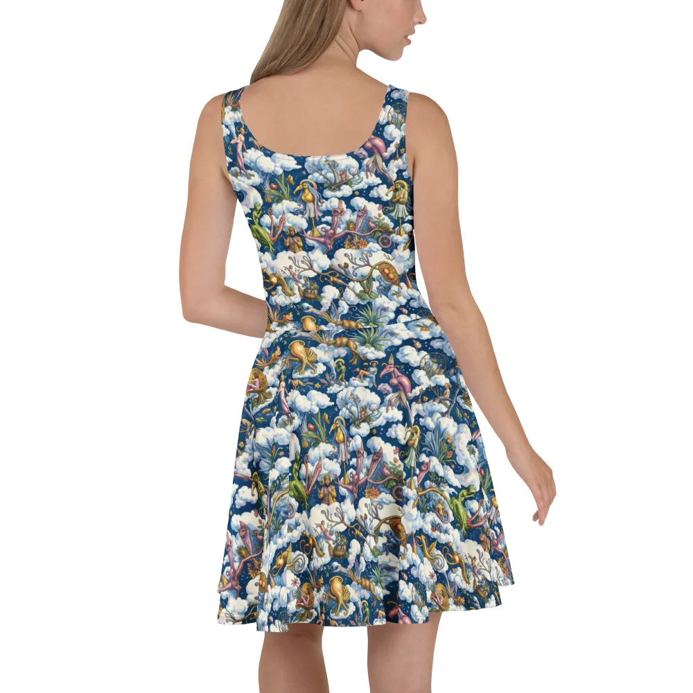 Cloud Carnival on Skater Dress — Back