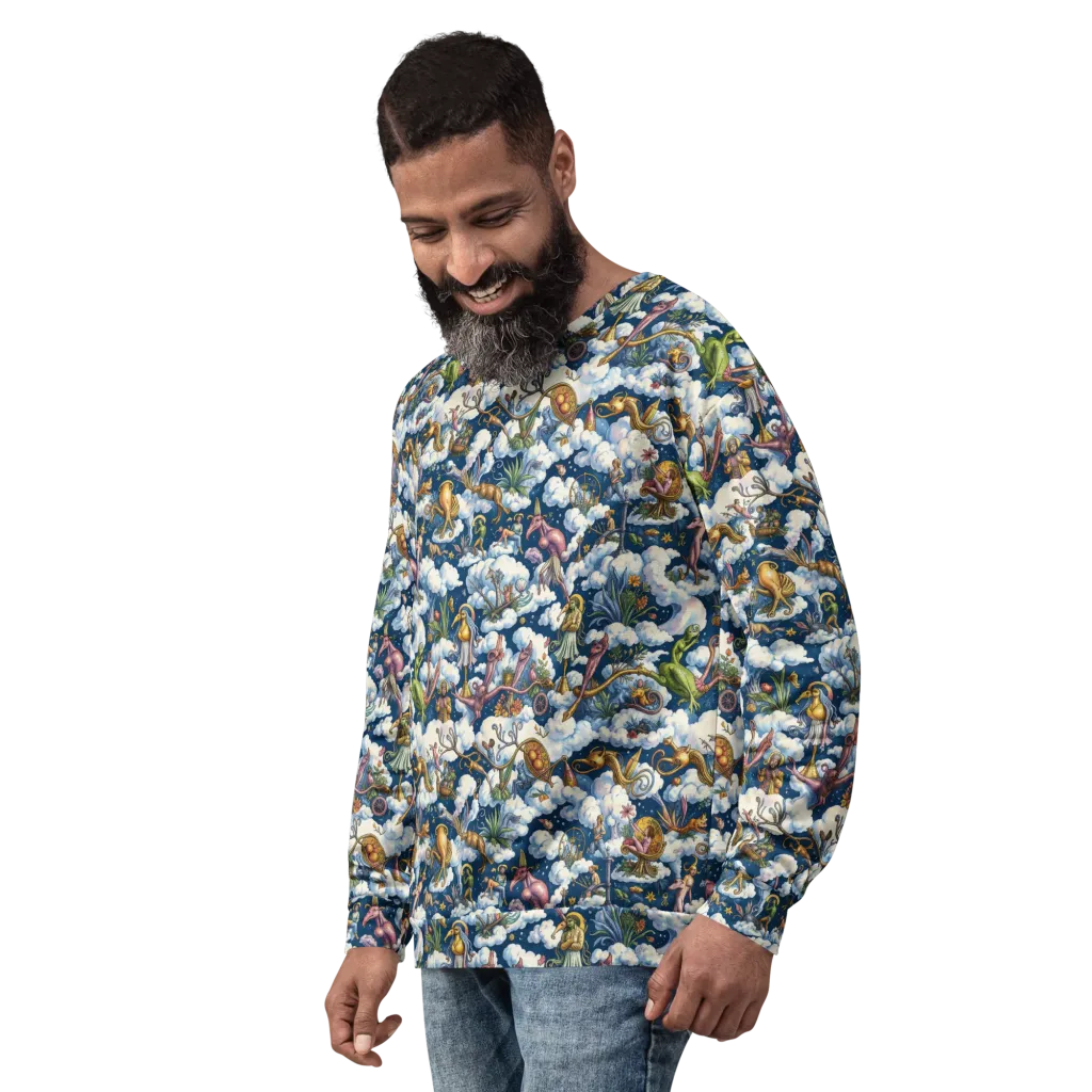 Cloud Carnival on Sweatshirt — Left Front