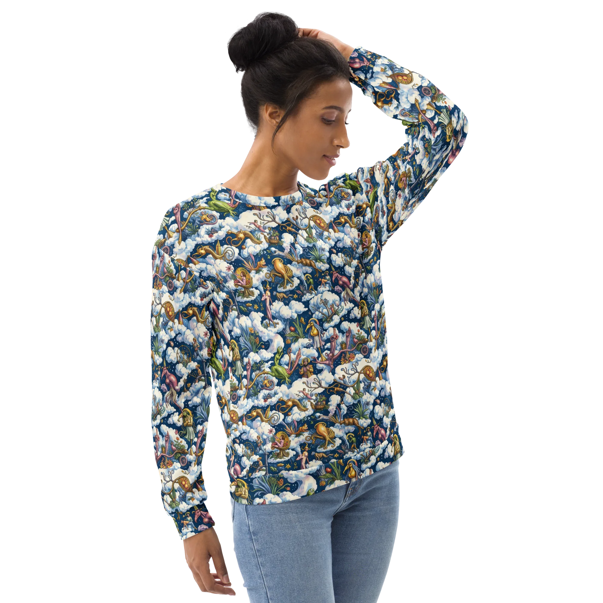 Cloud Carnival on Sweatshirt — Right Front