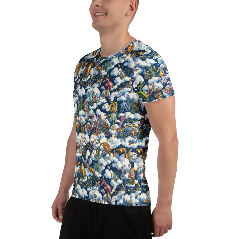 Cloud Carnival on Men's Athletic T-Shirt — Left