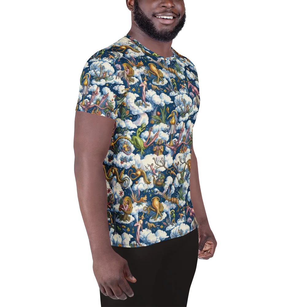 Cloud Carnival on Men's Athletic T-Shirt — Right