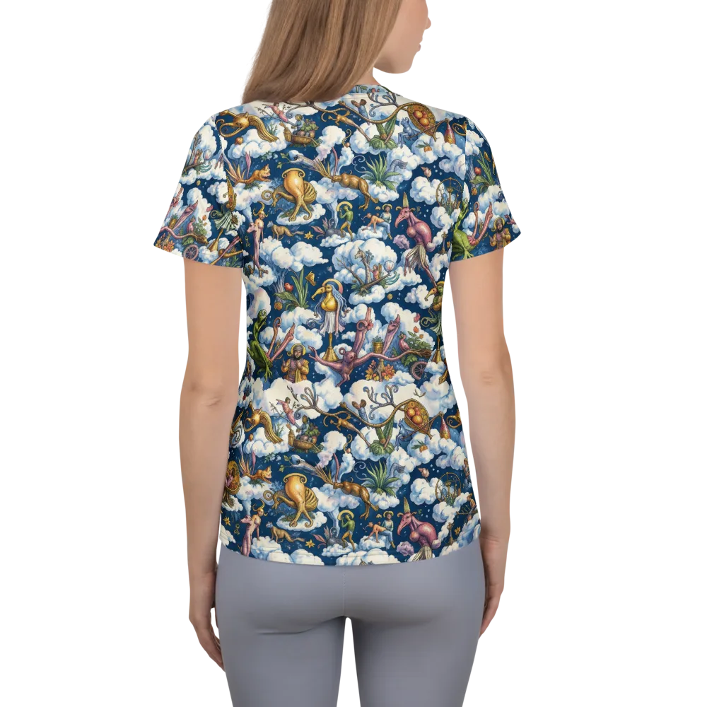 Cloud Carnival on Women's Athletic T-Shirt — Back
