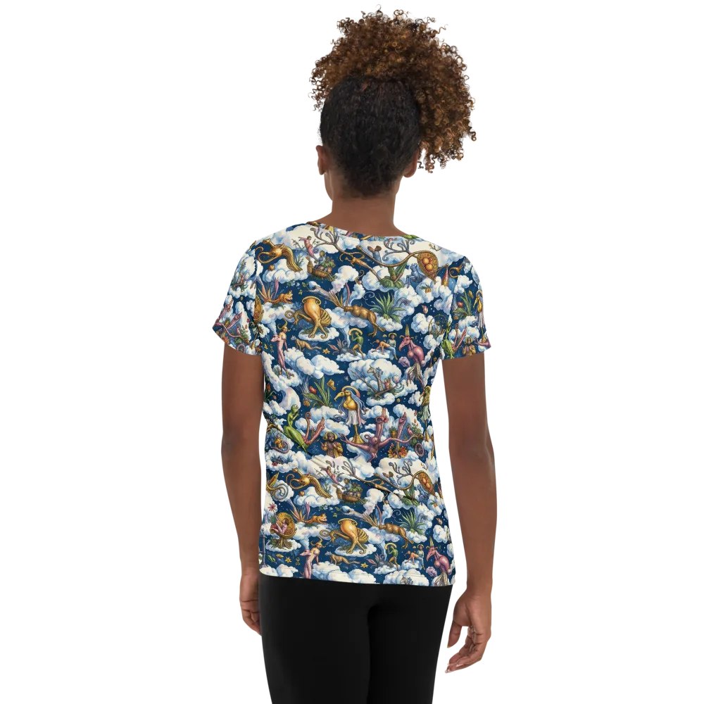 Cloud Carnival on Women's Athletic T-Shirt — Back
