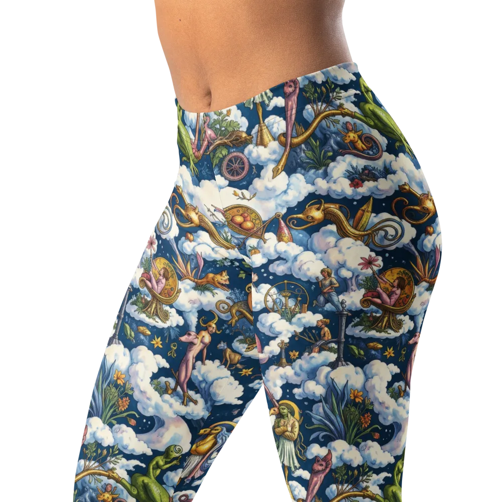 Cloud Carnival on Leggings — Left Front