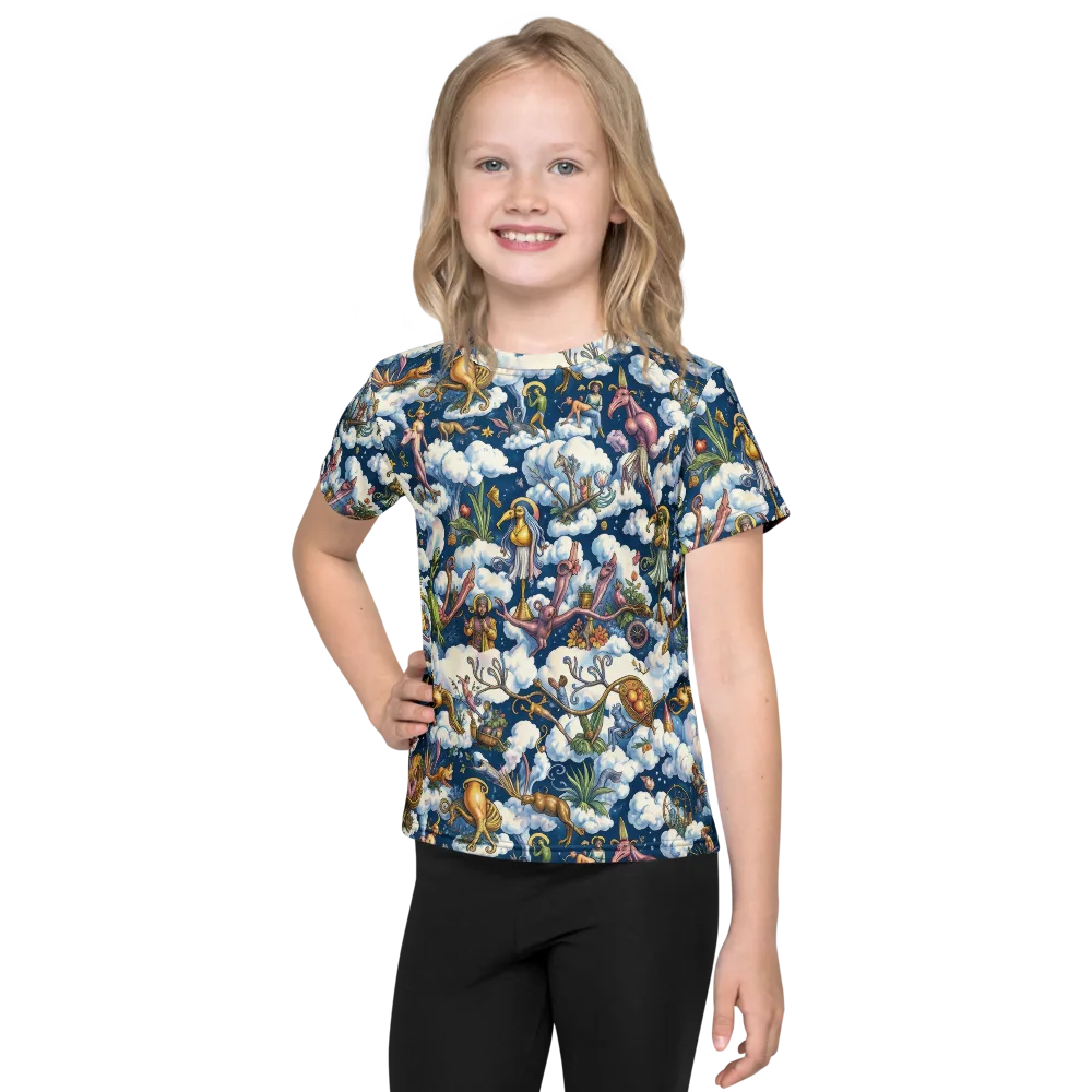 Cloud Carnival on Kids Crew Neck T-Shirt — Front
