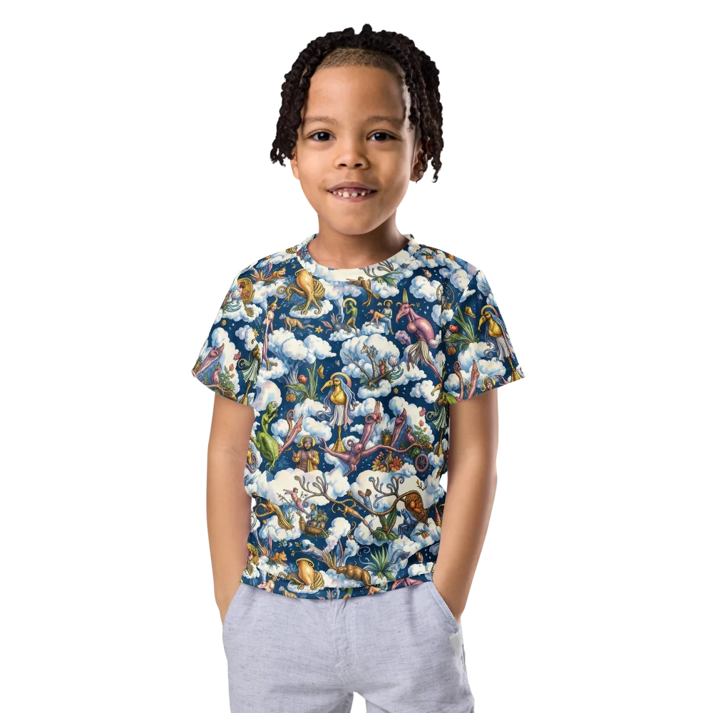 Cloud Carnival on Kids Crew Neck T-Shirt — Front