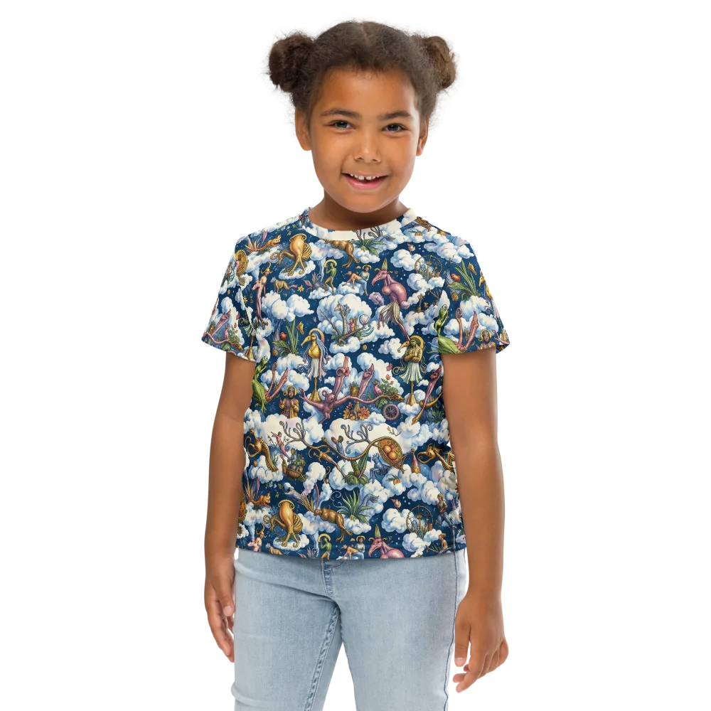 Cloud Carnival on Kids Crew Neck T-Shirt — Front