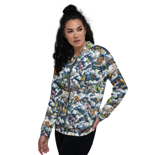 Cloud Carnival on a Bomber Jacket