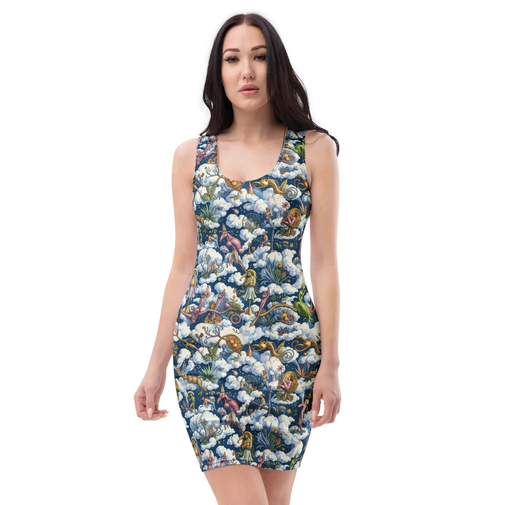 Cloud Carnival on Bodycon Dress — Front