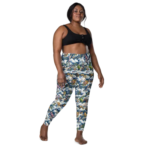 Cloud Carnival on a Leggings with Pockets