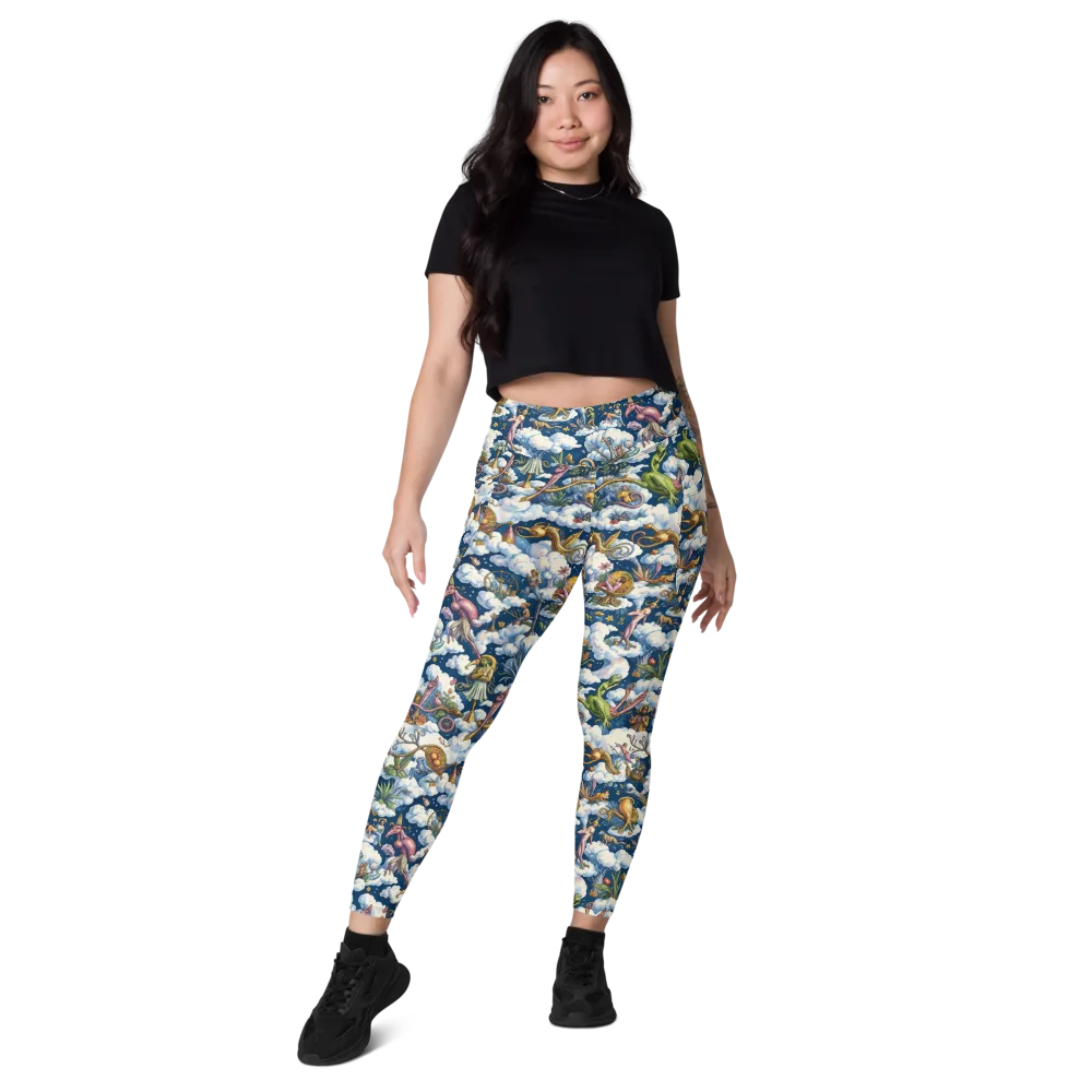 Cloud Carnival on Leggings with Pockets — Front